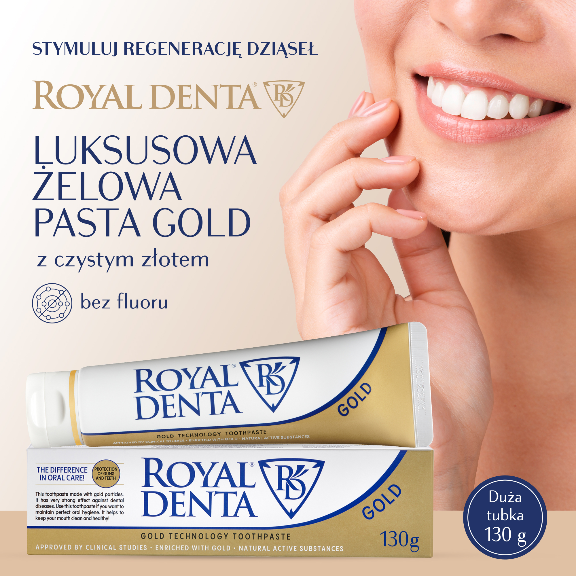 Royal Denta Gold Pasta Luksusowa