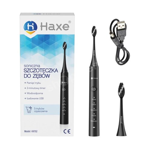 Haxe HX702 Black Szczoteczka soniczna do zębów