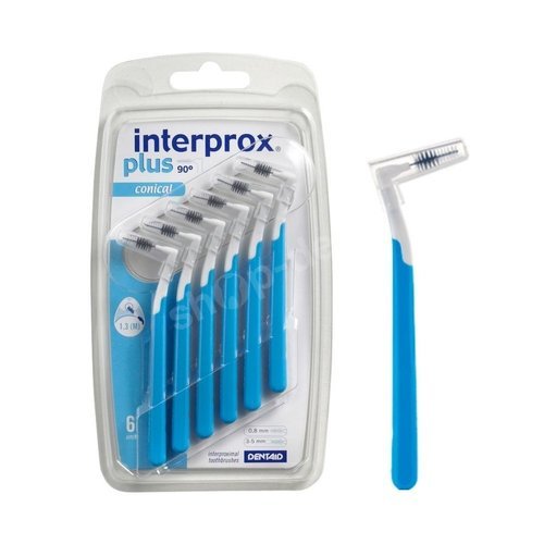 VITIS Interprox Plus - szczoteczki międzyzębowe Conical 1,3 mm niebieskie 6 szt.