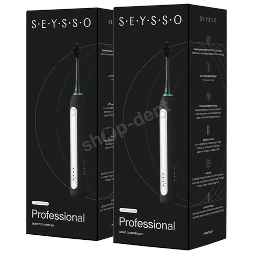 SEYSSO Carbon Professional Szczoteczka soniczna  Zestaw podwójny.