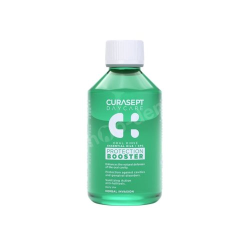 CURASEPT Daycare Protection Booster Herbal Invasion mały płyn do płukania jamy ustnej ziołowy 250 ml