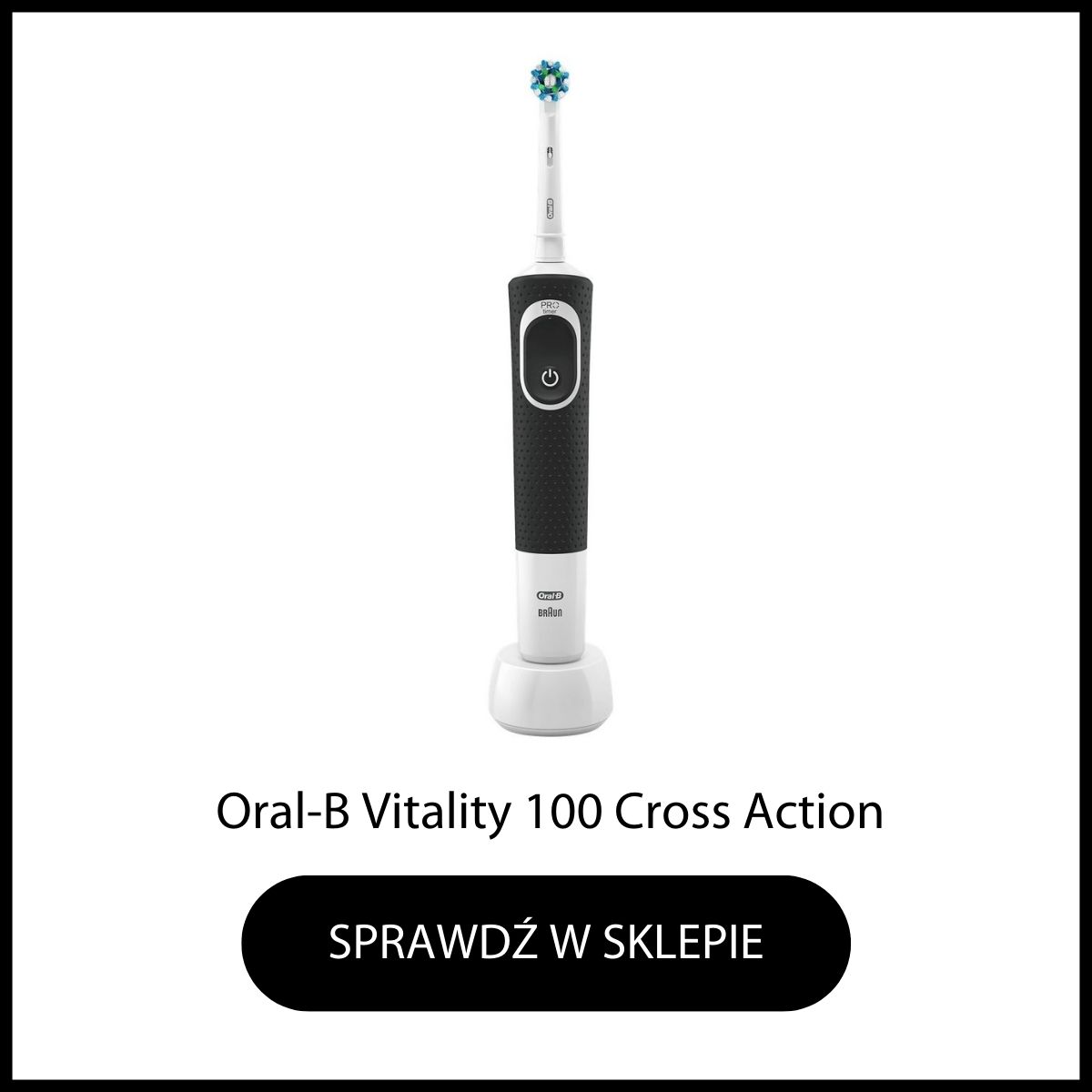 OralB Vitality Black Cross Action