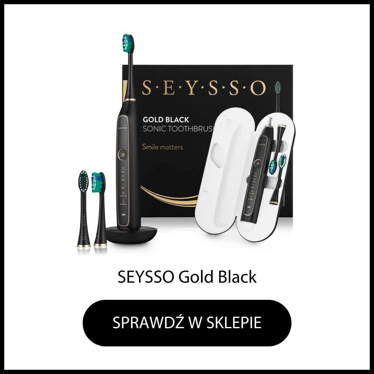 Szczoteczka soniczna SEYSSO Gold Black