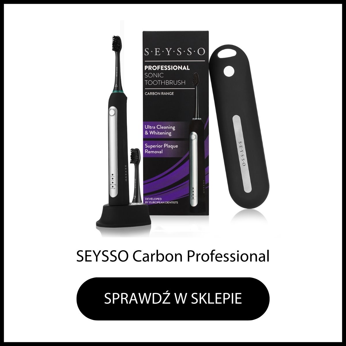 Szczoteczka soniczna SEYSSO Carbon Professional