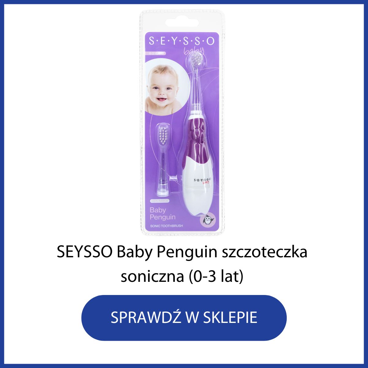 Pierwsza szczoteczka dla dziecka Seysso Baby Penguin
