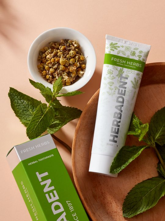 Herbadent fusion fresh herbs odświeżająca ziołowa pasta do zębów
