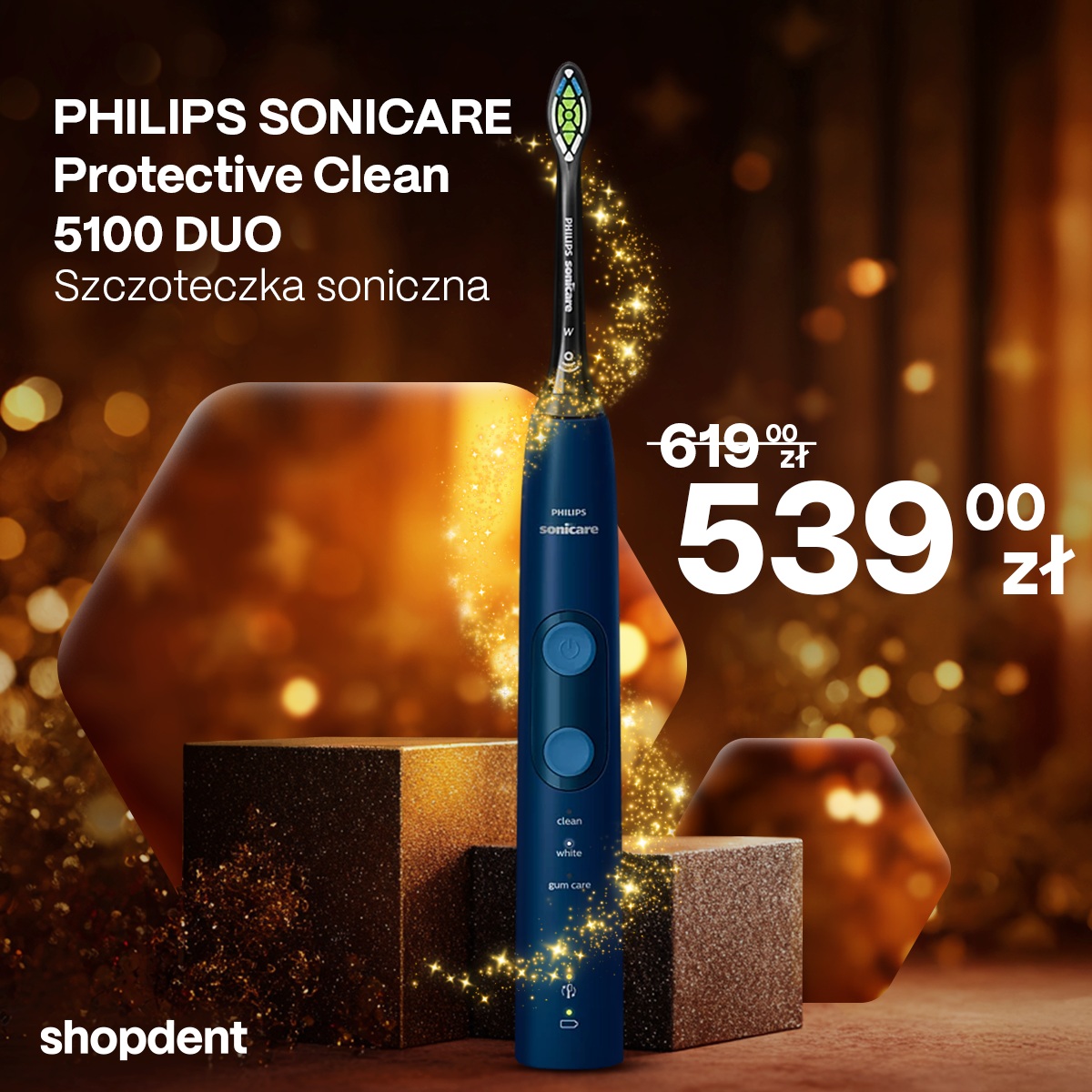 zestaw szczoteczek philips sonicare 5100 duo pomysł na prezent pod choinke