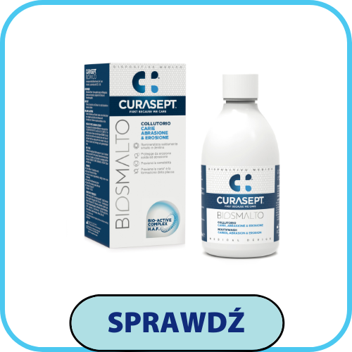 Ranking płynów do płukania jamy ustnej CURASEPT BIOSMALTO Caries Abrasion & Erosion