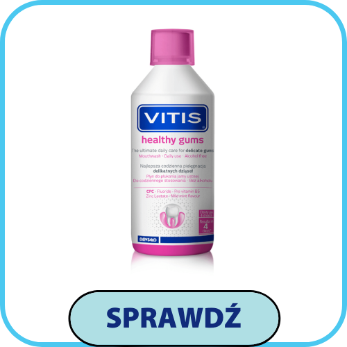 Ranking płynów do płukania jamy ustnej Vitis Healthy Gums