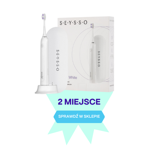 Ranking szczoteczek sonicznych miejsce 2 SEYSSO Basic White z etui
