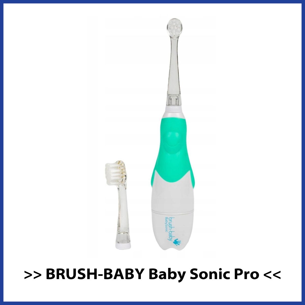 Ranking szczoteczek sonicznych dla dzieci Brush Baby Baby Sonic Pro w kolorze zielonym