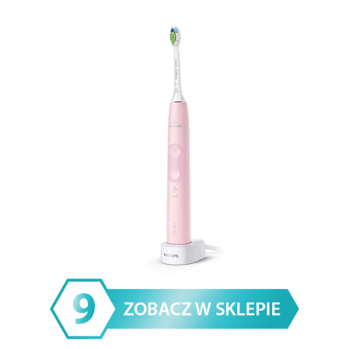 Ranking szczoteczek sonicznych miejsce 9 Philips Sonicare Protective Clean 4500 Pink HX6836/24