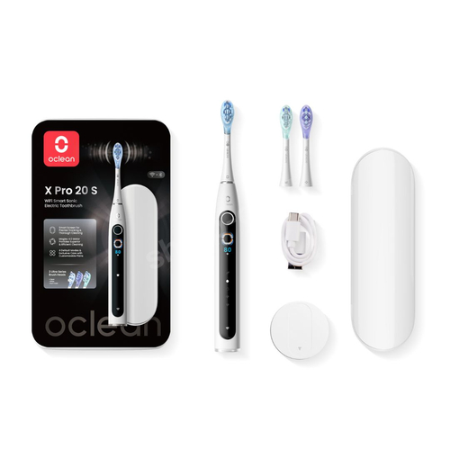 Oclean X PRO 20 White SET Szczoteczka soniczna z 3 końcówkami i etui