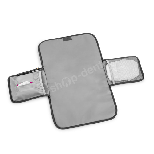 Feelo Mom Backpack Black plecak dla mamy z matą do przewijania do wózka czarny