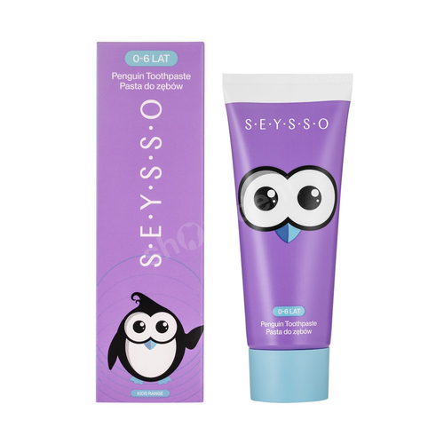 SEYSSO Kids Penguin Pasta do zębów dla dzieci o smaku czerwonych owoców 0-6 lat