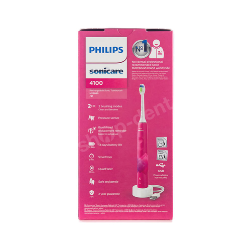 PHILIPS Sonicare 4100 Pink HX3689/41 Szczoteczka soniczna różowa
