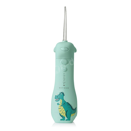 SEYSSO Kids Dinosaur Travel Turquoise Irygator do zębów dla dzieci