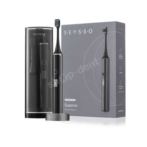 Zestaw SEYSSO Hypertech SUPERIOR Szczoteczka soniczna i irygator bezprzewodowy Carbon Travel