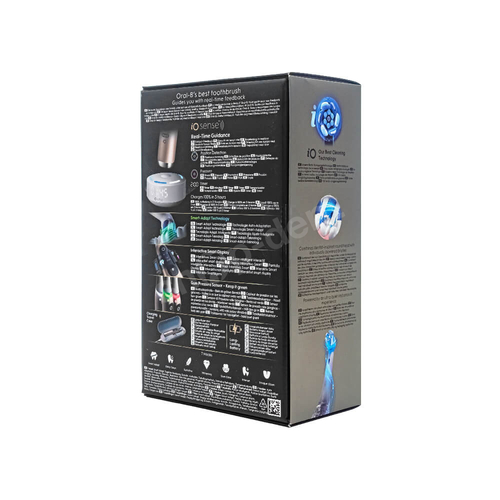 ORAL-B iO 10 Eclipse Gold szczoteczka magnetyczna złota z białym etui podróżnym