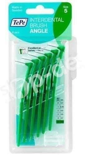 TePe Angle Szczoteczki międzyzębowe 0,8mm - zielone 6 szt.