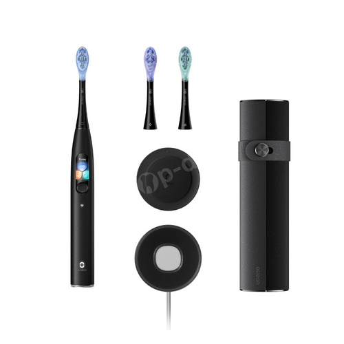 Oclean X Ultra Set Black Szczoteczka soniczna z zestawem 3 końcówek i etui podróżnym