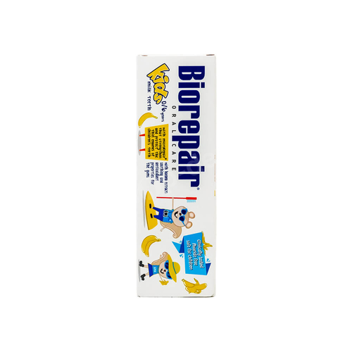 BIOREPAIR Kids Banan remineralizująca pasta dla dzieci 0-6 lat bez fluoru 50 ml