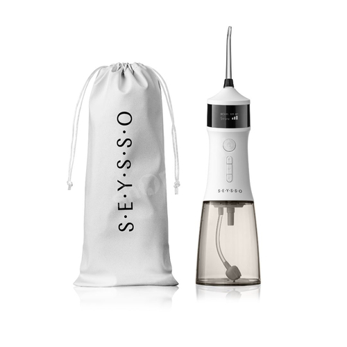 SEYSSO Edge Nova White Irygator do zębów bezprzewodowy z wyświetlaczem biały