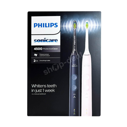 PHILIPS Sonicare Protective Clean 4500 DUO Pink/Black HX6830/35 Zestaw szczoteczek sonicznych