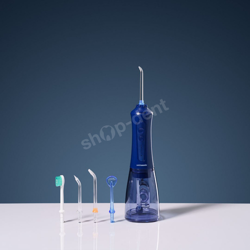 Smilesonic AquaFlow BLUE irygator bezprzewodowy z 5 końcówkami