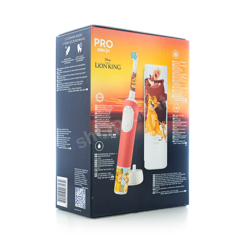 ORAL-B Vitality Pro Kids 3+ Król Lew Szczoteczka elektryczna dla dzieci od 3 lat + etui podróżny