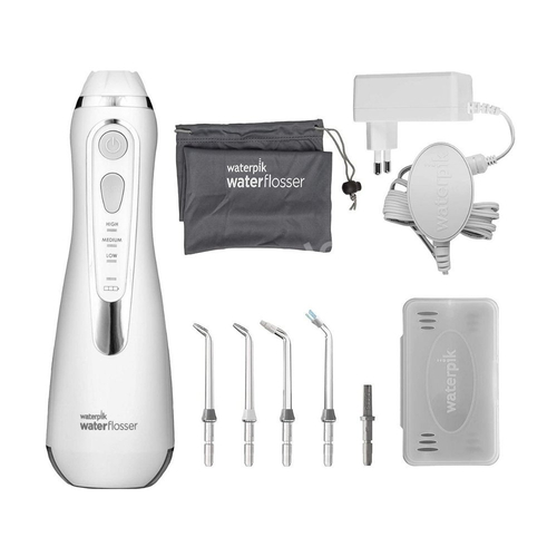 Irygator dentystyczny WATERPIK WP-560. Bezprzewodowy w kolorze białym.