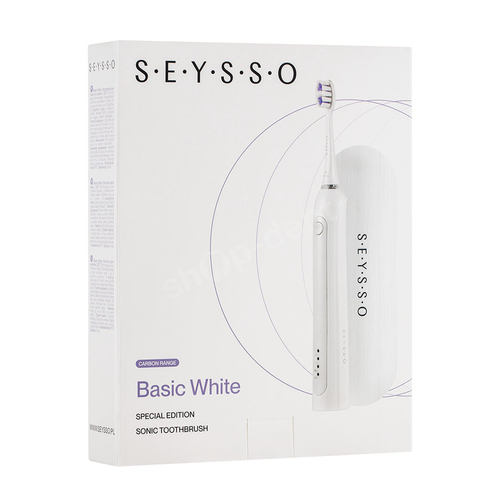 Zestaw SEYSSO Basic White Szczoteczka soniczna z etui podróżnym i pasta Oxygen
