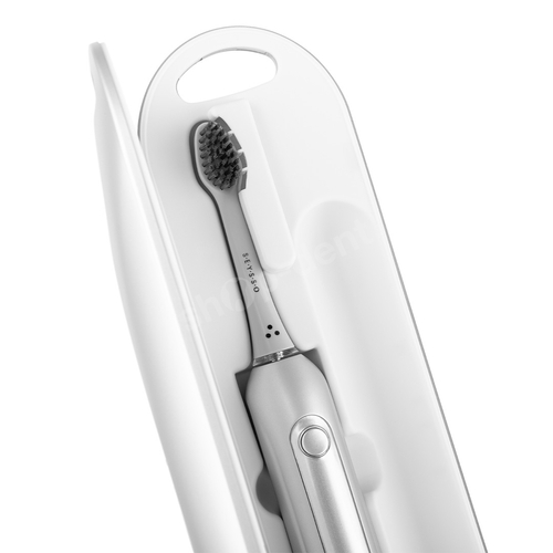 Zestaw SEYSSO Silver Professional Szczoteczka soniczna z etui i 4 końcówkami