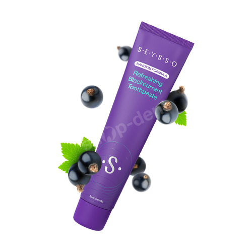 SEYSSO Color Refreshing Blackcurrant Odświeżająca pasta do zębów miętowo-porzeczkowa 75 ml
