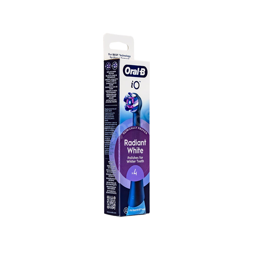 ORAL-B iO Radiant White Black końcówki do szczoteczki elektrycznej ORAL-B iO czarne 4 sztuki