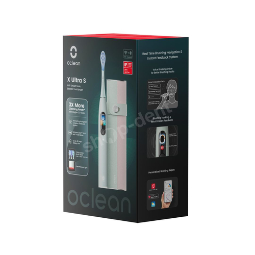 Oclean X Ultra Set Mint Szczoteczka soniczna z zestawem 3 końcówek i etui podróżnym