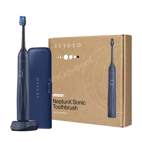Zestaw SEYSSO Planet NeptunX szczoteczka soniczna z etui podróżnym i 3 końcówkami
