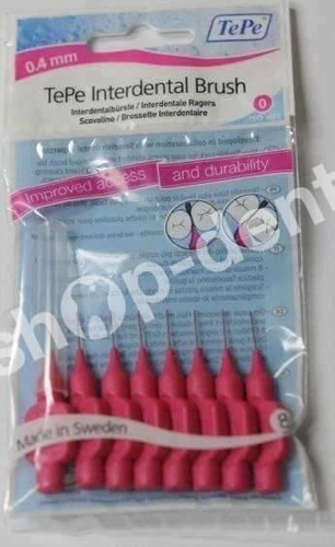 TePe Original - Szczoteczki międzyzębowe 0,4 mm 8 szt. (różowe)