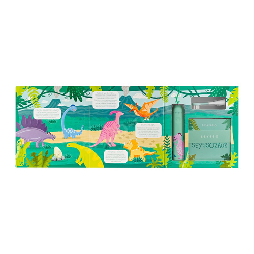 Zestaw SEYSSO Kids Dinosaur Coral szczoteczka soniczna i pasta Kids