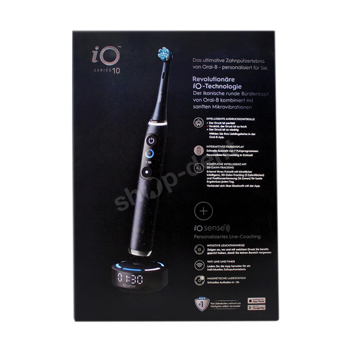 ORAL-B iO 10 Cosmic Black szczoteczka elektryczna magnetyczna z etui podróżnym