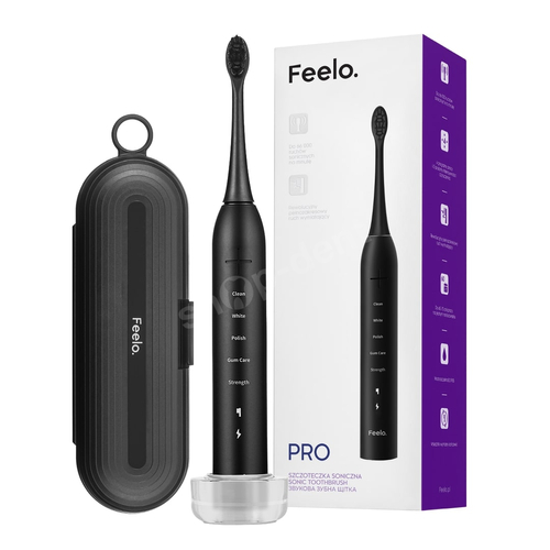 Zestaw Feelo PRO Black szczoteczka soniczna i irygator do zębów