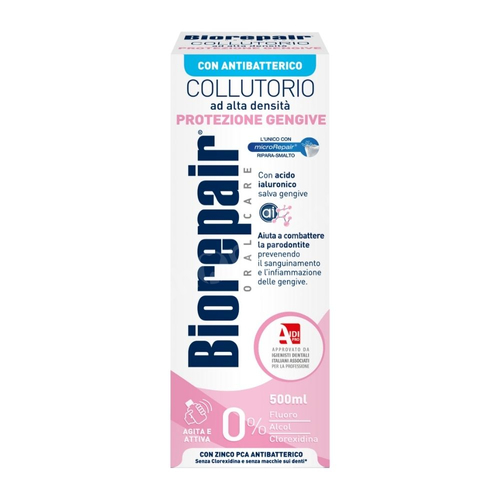 BIOREPAIR Gum Protection Kojący płyn do ochrony delikatnych dziąseł bez fluoru 500 ml