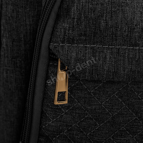 Feelo Mom Backpack Black plecak dla mamy z matą do przewijania do wózka czarny