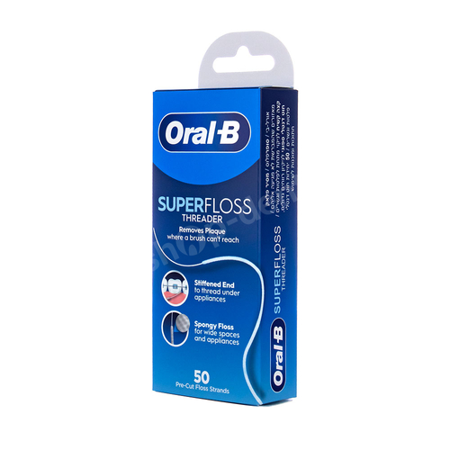 ORAL-B Superfloss Nić dentystyczna do aparatów ortodontycznych 50 odcinków