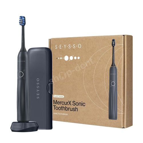 Zestaw SEYSSO Planet MercurX szczoteczka soniczna z etui podróżnym i 3 końcówkami