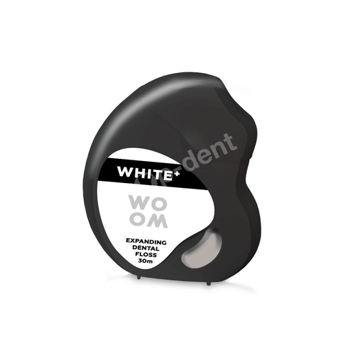 WOOM White+ Nić dentystyczna pęczniejąca miętowa 30m