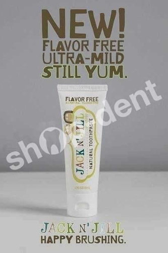 JACK N' JILL Bezsmakowa naturalna pasta do zębów dla dzieci od 6 miesiąca życia bez fluoru 50 g