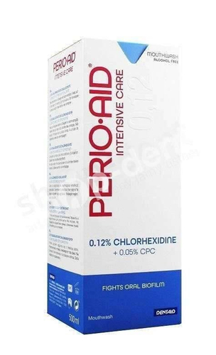 DENTAID PERIO AID Intensive Care - Płyn do płukania ust z chlorheksydyną 0,12% - 500ml