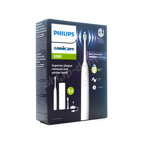 PHILIPS SONICARE HX7108/03 Next Generation 5300 White Szczoteczka soniczna do zębów z etui i 2 końcówkami