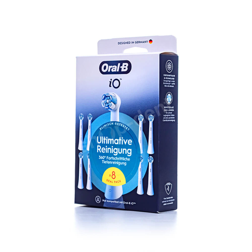 ORAL-B iO Ultimate Clean White CWF-8 końcówki do szczoteczki elektrycznej ORAL-B iO białe 8 sztuk